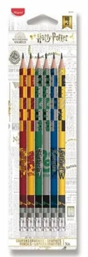 Maped Ceruzka s gumou Harry Potter - sada 6 ks, tvrdosť HB (142936)