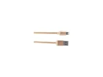Canyon MFIC3 zlatá / Nabíjací kábel / USB 2.0 - Lightning / opletený / 1 m / MFI certifikovaný (CNS-MFIC3GO)