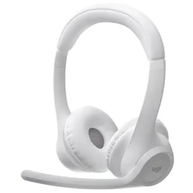 Logitech Zone 300 biela / bezdrôtové slúchadlá s mikrofónom / BT (981-001417)