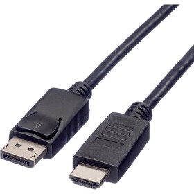 Roline DisplayPort prepojovací kábel Konektor DisplayPort, Zástrčka HDMI-A 2.00 m čierna 11.04.5781 tienený Kábel DisplayPort; 11.04.5781