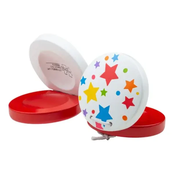 Bigjigs Toys Kastanety hviezdičky 1 ks červená