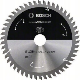 Bosch Circular saw blade 136x20mm, 50 Bosch Standard for Aluminium