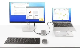 StarTech USB-C Multiport Adaptér šedá / Dokovacia stanica / HDMI / VGA / RJ45 LAN / 2x USB-A (DKT31CVHPD3)