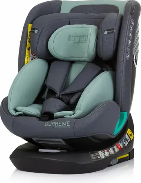 CHIPOLINO Supreme i-Size 40-150cm Isofix 360 Pastel Green / autosedačka / (0-36 kg | 40 - 150 cm) (160780)