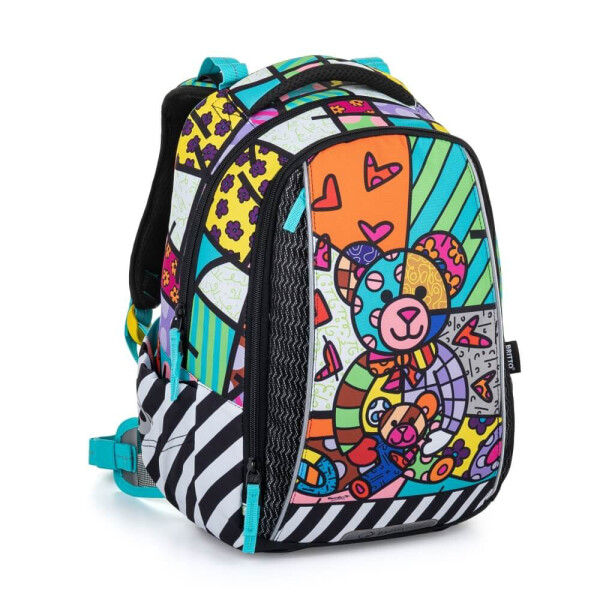 Bagmaster VEGA 22 A školský batoh - medvedík pestrofarebný 22 l 220312
