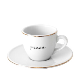 Bella Rose Šálka na espresso s podšálkou Pauza 90 ml