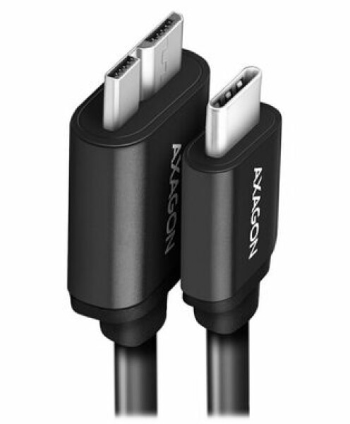 Axagon BUMM3-CM10AB SPEED Dátový kábel USB-C 3.2 - microUSB 1m čierna (BUMM3-CM10AB)