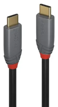 Lindy USB-C 1,5 m černá / Kabel / USB 3.2 / USB-C - USB-C / 10 Gbit/s / 5 A (36902)