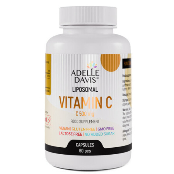 ADELLE DAVIS Lipozomálny vitamín C 500 mg 60 kapsúl