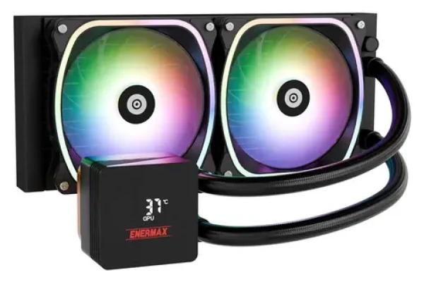 Enermax Aquafusion II ARGB 240 / Komplet vodného chladenia / 2x 120mm / 500-1800 RPM / 27.4 dB / Intel AMD (ELC-AQFS240-SQA)