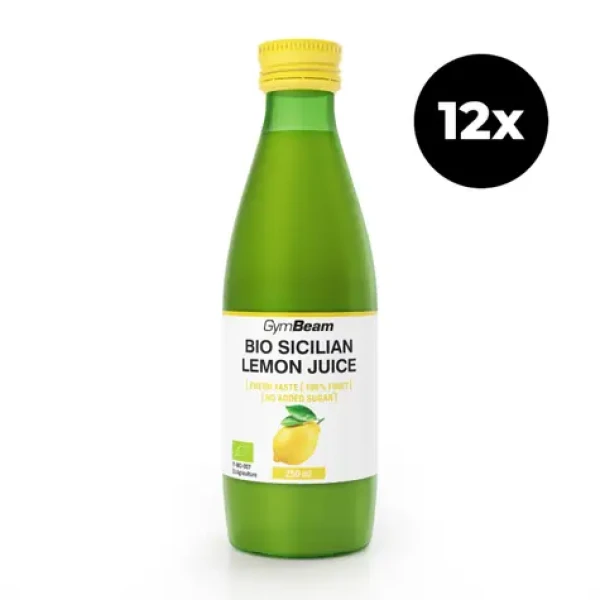 BIO Šťava zo sicílskych citrónov - GymBeam (12 x 250 ml) (100948-2-12x250ml)