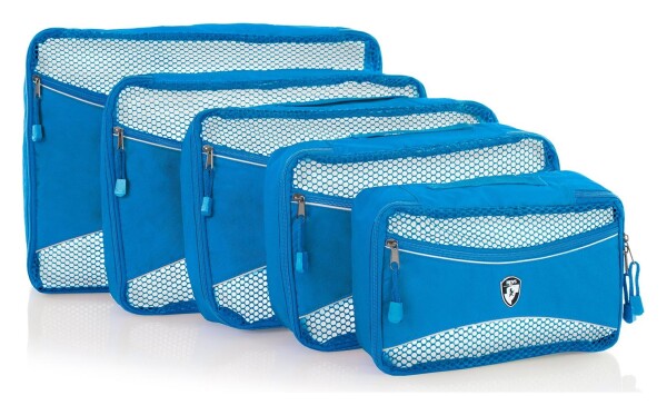 Cestovne organizery Heys Eco Packing Cube 5pc Set II Blue