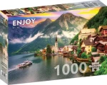 ENJOY Puzzle Hallstatt pri západe slnka, Rakúsko