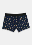 Noviti Boxerky BB006 Vzor M-2XL černá whisky XXL