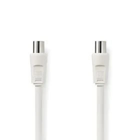 Nedis Koaxiálny kábel IEC(M)-IEC(F) 10 m biela / Koaxiálny kábel / 75 Ohm / Dvojité tienenie / 90 dB (CSGP40000WT100)
