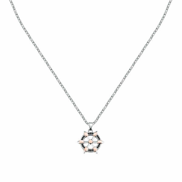 Morellato Oceľový náhrdelník s príveskom kormidla Versilia SAHB17