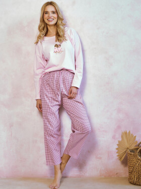 Taro Elisa 3434 pyžamo dĺžka/r S-XL Z25/26 dámske Růžová M