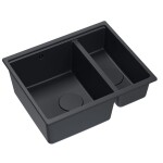 Quadron Quadron - Granitový drez Logan 150 Black Zlaty HCQL5646U7-G1_U