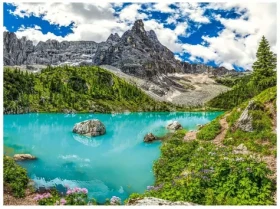 Castorland 201006-2 Puzzle Jazero Sorapis, Alpy, Taliansko