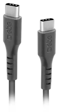 SBS 3M čierna / Kábel / USB-C - USB-C / 25W