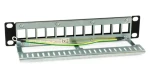 Equip / Patch panel / 10" / 12 portov Keystone / FTP tienený / 1U / čierna (769331)