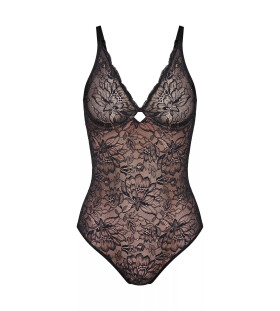 Dámske body Amourette Charm BS - BLACK - čierna 0004 - TRIUMPH BLACK 75E