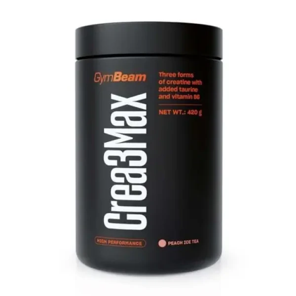 Crea3Max - GymBeam (broskyňa ľadový čaj, 420 g) (111040-2-420g-peachicetea)