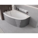 MEXEN - X-ST polystyrénový plášť na rohovú vaňu 240, biela 55022-00