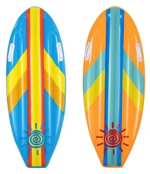 Nafukovací surf Sunny Rider modrá, ružová / Hračka do vody / 114 x 46 cm / vinyl / 3-10 rokov