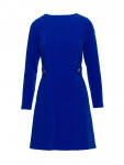 S419 Šaty s ozdobnými gombíkmi v páse - kráľovská modrá EU M