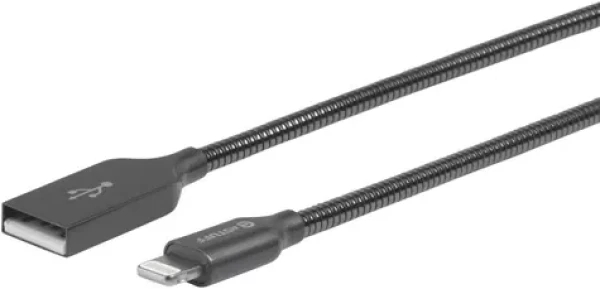 ESTUFF Lightning kábel 0.5m šedá / USB / MFI (ES601065)