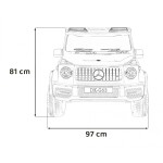 Mamido Elektrické autíčko Mercedes Benz G63 AMG XXL STRONG 24V čierne