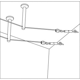 Paulmann 17824 nízkonapäť. komponent pre lankové systémy montážny napínač sada 2 ks chróm; 17824