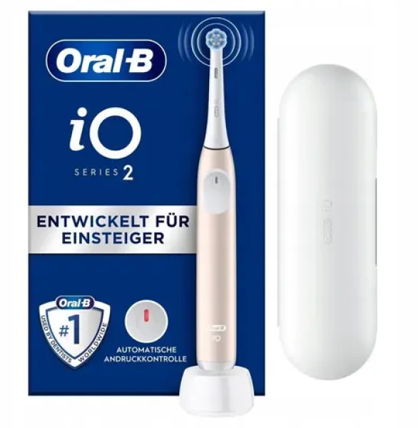 Oral-B iO Series 2 Calm Pink / Elektrická zubná kefka / 3 režimy / cestovné puzdro / časovač (8700216615143)