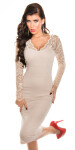 Sexy KouCla Mini-Dress with lace CAPPUCCINO 10