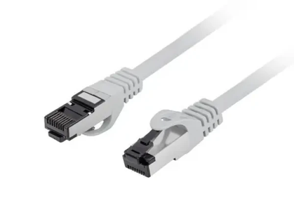 Lanberg CAT8.1 S/FTP 1,5m šedá / Patch kábel / RJ-45 / LSZH / 40 Gbit / s / Fluke (PCF8-10CU-0150-S)