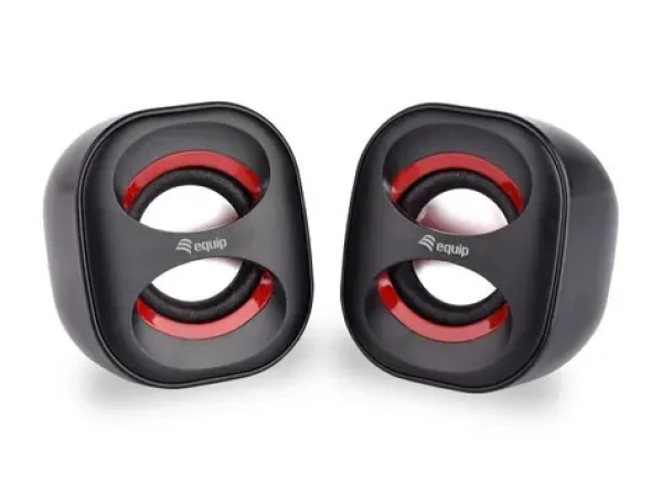 Equip Mini reproduktory čierna / Reproduktory 2.0 / 3 W RMS / USB / 3,5 mm jack (245331)