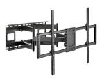 Gembird WM-120ST-01 čierna / Držiak na stenu pre TV / do 120” / VESA 900x600 / nosnosť 120 kg / nastaviteľný (WM-120ST-01)