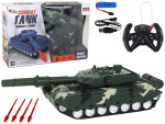 Mamido Tank na diaľkové ovládanie R/C Combat zelený