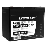 Green Cell AGM VRLA 12V 80Ah / pre kosačky | lode | invalidné vozíky a kolobežky (AGM57)