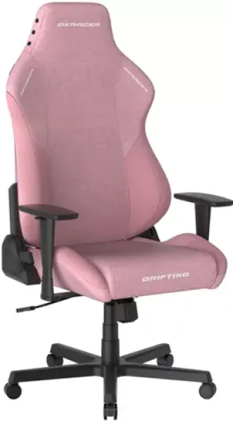 DXRacer DRIFTING Herná stolička ružová látková / 122-132 cm / látka / 125 kg / 3D-Područky (1053464)