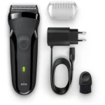 Braun Series 3 301s / planžetový holiaci strojček / 30 min prevádzka / čierna (4210201163817)