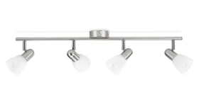 Philips Burlap matný nikel / Bodové svietidlo / 4X E14 / 40W / bez zdroja / IP20 (SKL000222505)
