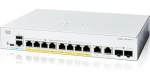 Cisco Catalyst C1300-8FP-2G / Switch / 8x GbE RJ-45 / 2x GbE / SFP combo / PoE+ 120W / fanless / REFRESH (C1300-8FP-2G-RF)