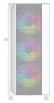 Gembird Fornax 4000 ARGB biela / Skriňa / ATX / 2x USB3.0 / 1x USB2.0 / bez zdroja / priehľadná bočnica (CCC-FC-4000W)