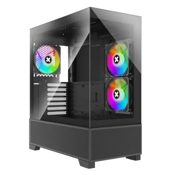 Xilence BEAM XG172 čierna / ATX / 2x USB-A 2.0 / 1x USB-A 3.2 / 3x 120mm ARGB / bez zdroja / priehľadná bočnica (X218.ARGB)