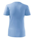 Klasické nové dámske tričko sky blue 2XL