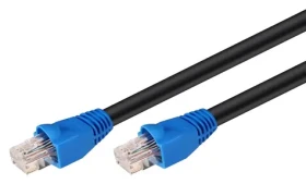 MicroConnect CAT6 U/UTP OUTDOOR 5m čierna / Patch kábel (B-UTP605SOUT)