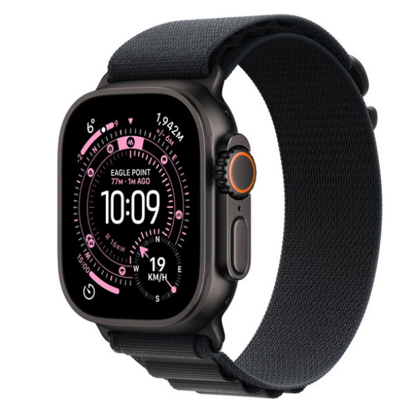 Apple Watch Ultra 3 GPS + Cellular 49mm Black Titanium / Alpine Loop M Czarny (MF0V4QP-A)