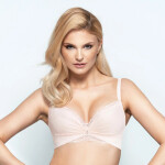 Push-up podprsenka s kosticami Konrad Sophie Pink Růžová 80B